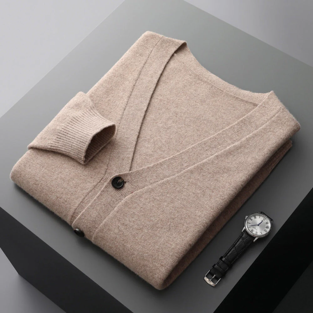 Bianca® | MV V-Neck Woolen Cashmere Cardigan - Image 7