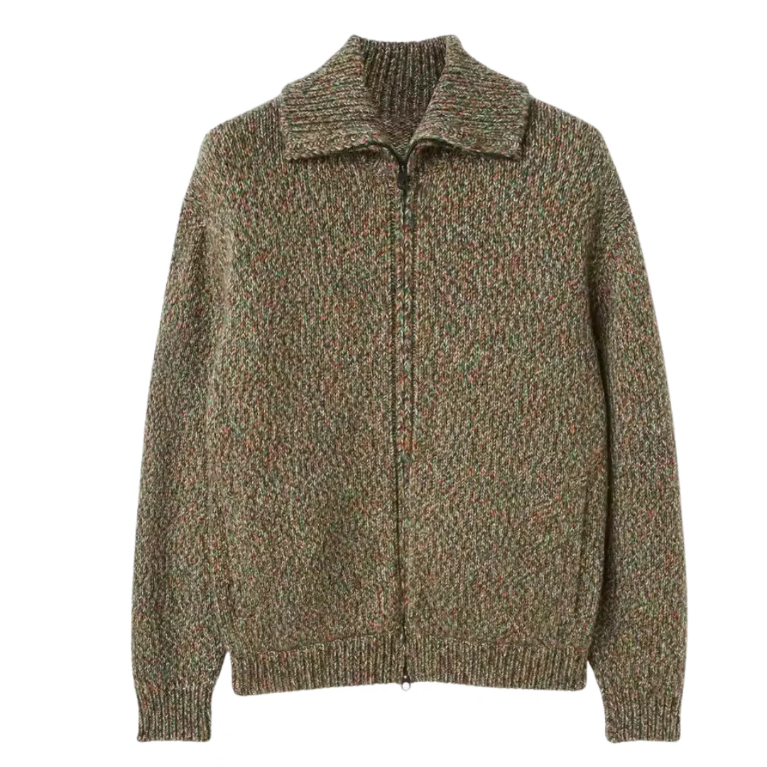 Booker | ALPACA WOOL ZIP-UP BOMBER JACKET - Image 3
