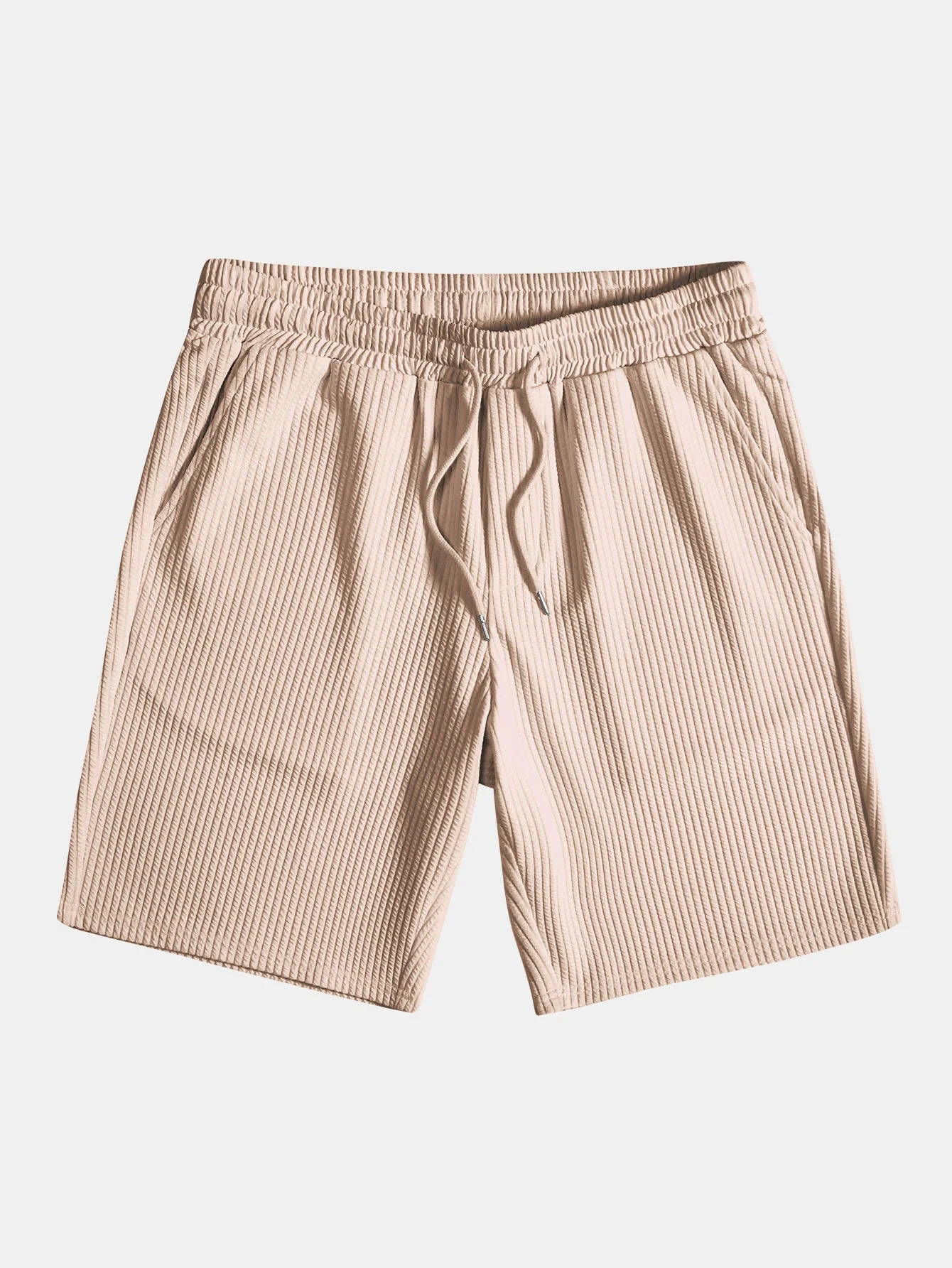 Brandon® | Muscle Fit Ribbed Stand Collar Shirt & Shorts - Image 23