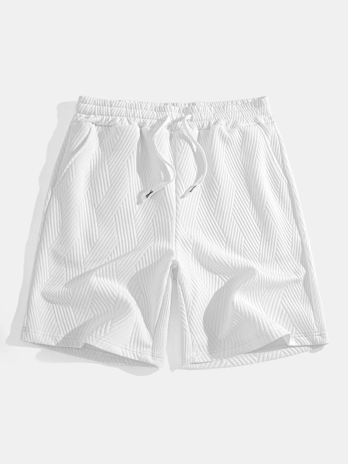 Brett® | Striped Jacquard Sleeveless Hooded T-Shirt & Shorts - Image 13