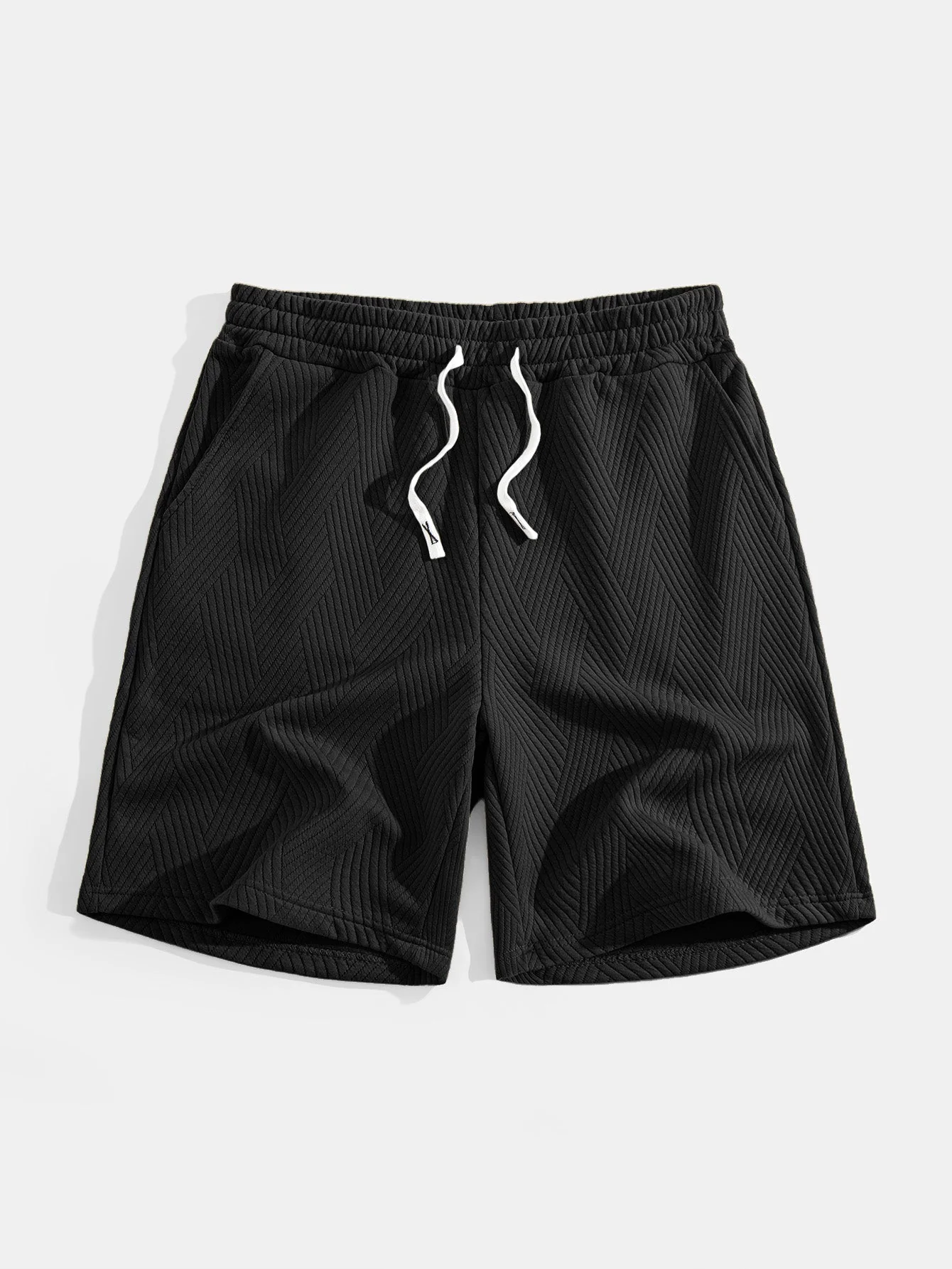 Brett® | Striped Jacquard Sleeveless Hooded T-Shirt & Shorts - Image 16