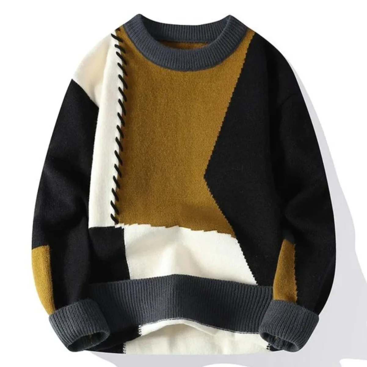 Bruce® | Luxury Patchwork Sweater - Image 5