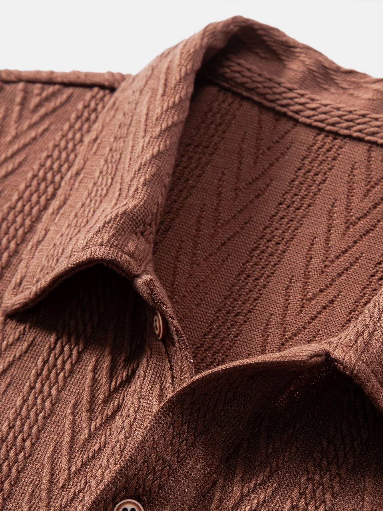 Bruno® | Knitted Geometric Jacquard Polo Shirt - Image 12