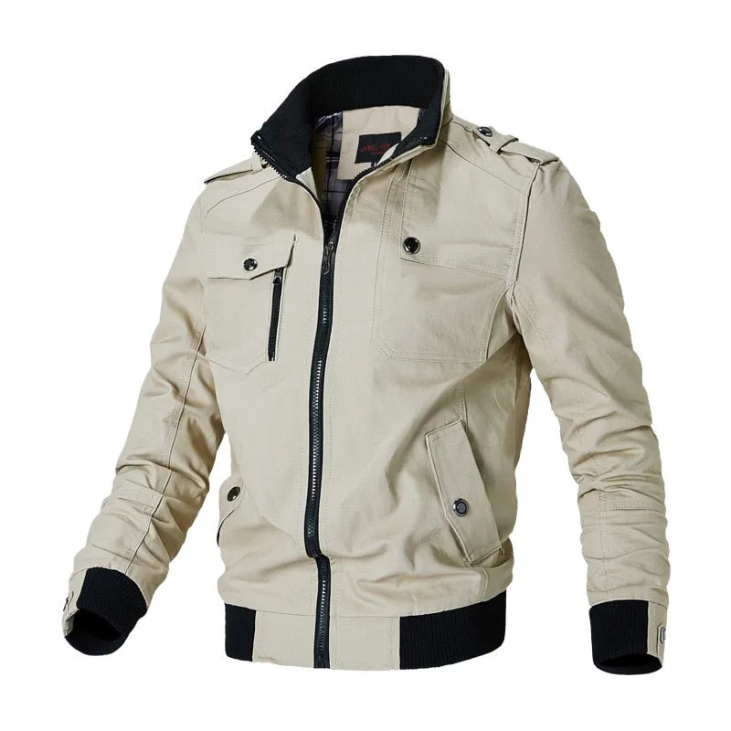 Bruno | Charlie Slim Fit Military Bomber Jacket