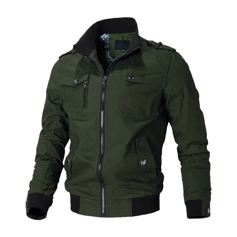 Bruno | Charlie Slim Fit Military Bomber Jacket - Image 2