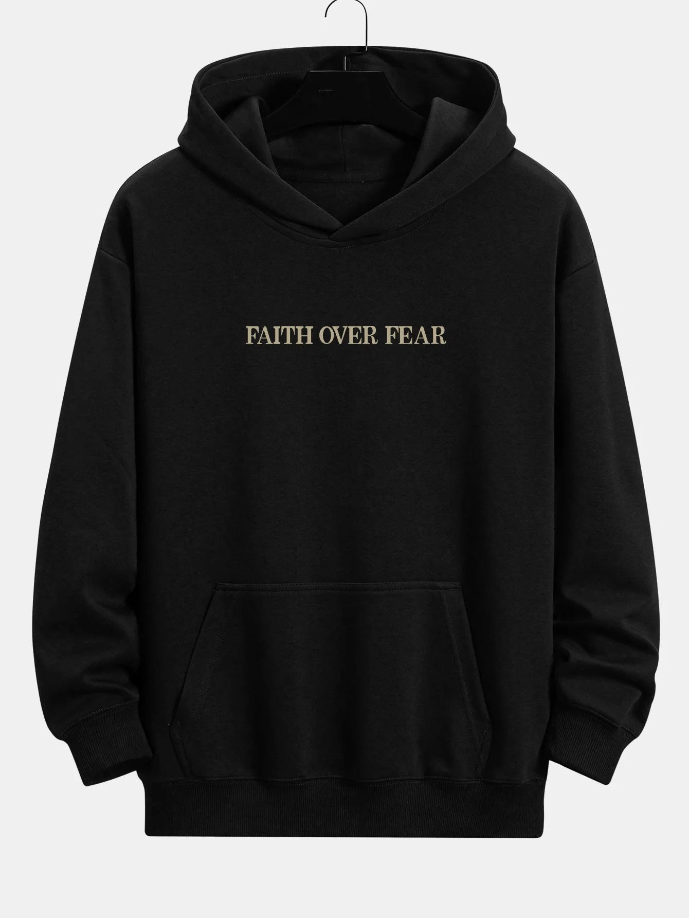 Bruno | Faith Over Fear Print Relax Fit Hoodie - Image 11