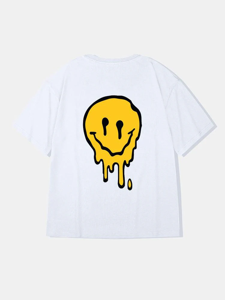 Buenaventura® | Smile Face Graphic Cotton T-Shirts - Image 3