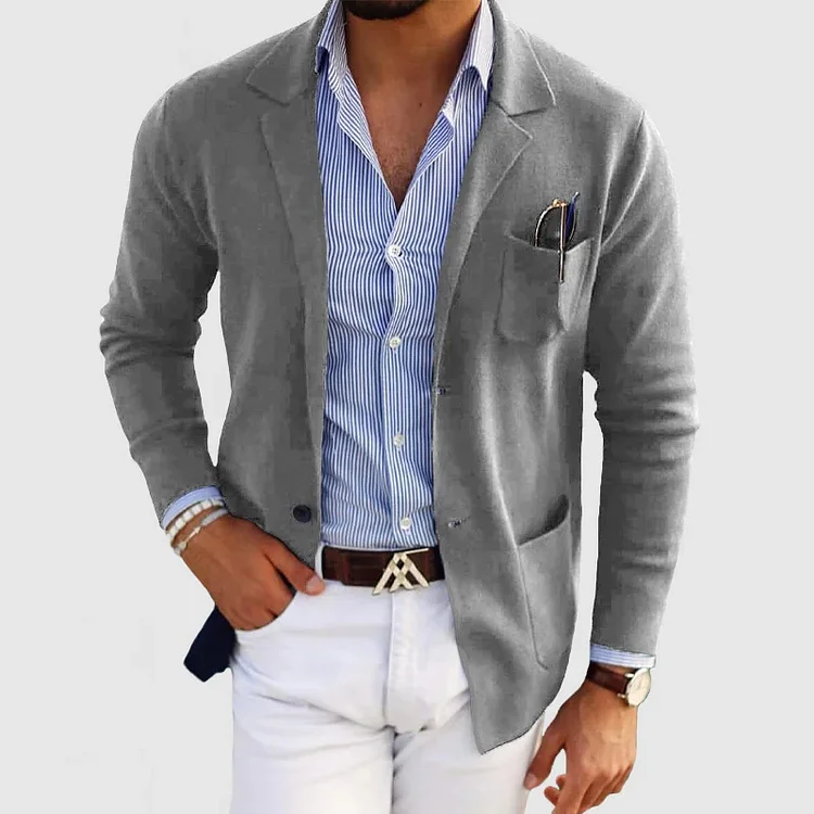 Burt | LUXURIOUS MEN'S BLAZER IN SOFT MATERIAL - Image 6