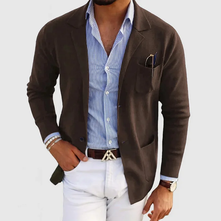 Burt | LUXURIOUS MEN'S BLAZER IN SOFT MATERIAL - Image 8