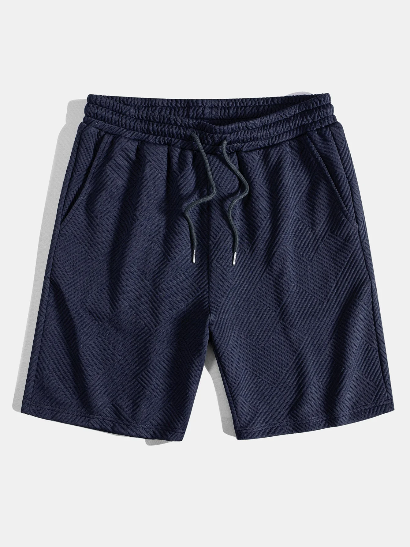 Caesar | Striped Jacquard Drawstring Shorts - Image 5