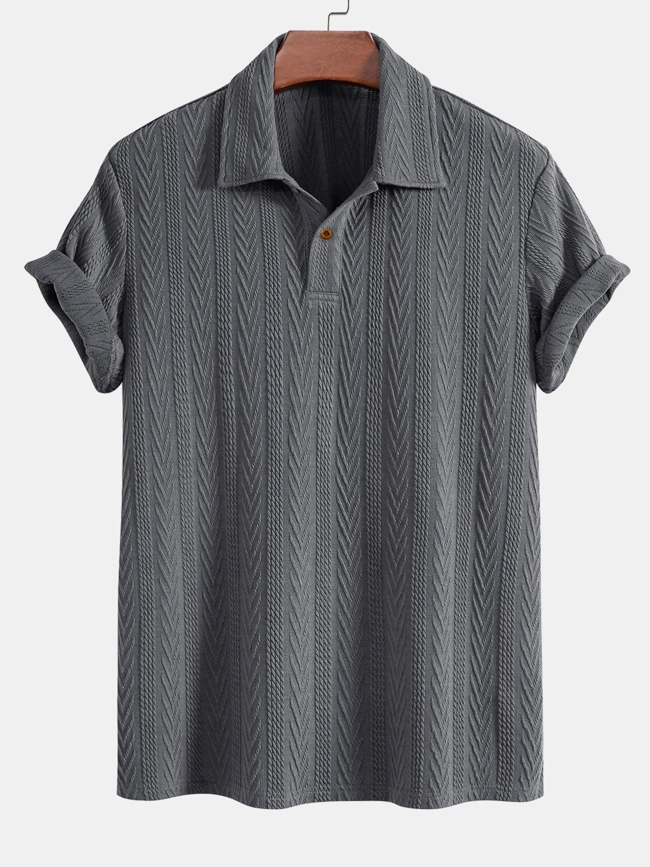 Carmelo® | Short Sleeve Jacquard Polo - Image 4