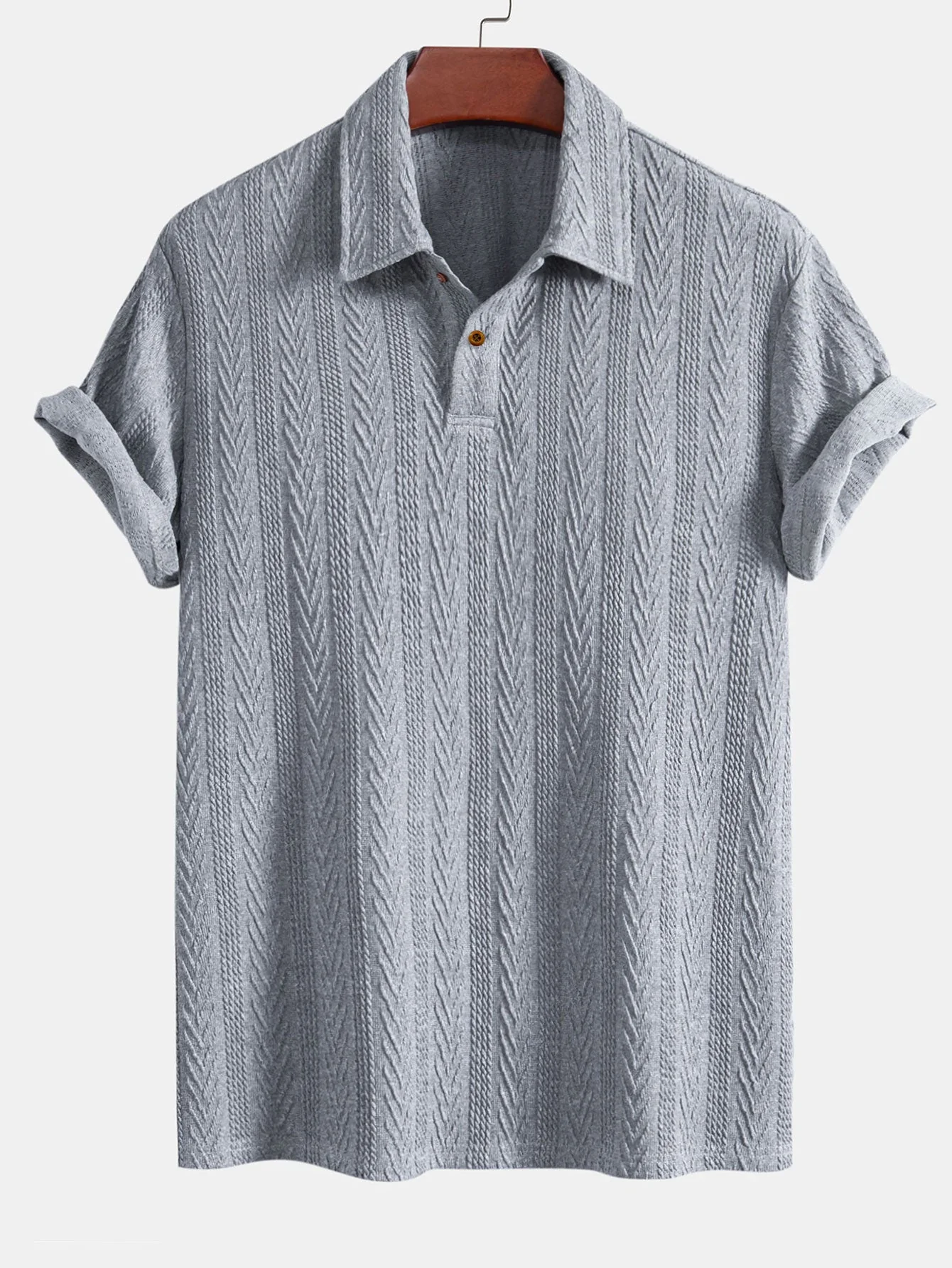 Carmelo® | Short Sleeve Jacquard Polo - Image 5