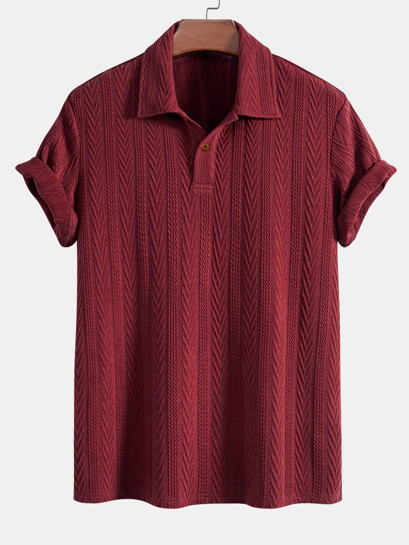 Carmelo® | Short Sleeve Jacquard Polo - Image 6