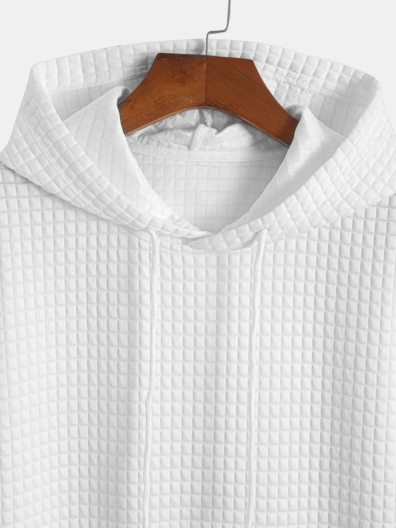 Casey® | Kangaroo Pocket Waffle Hooded T-Shirt & Shorts - Image 18
