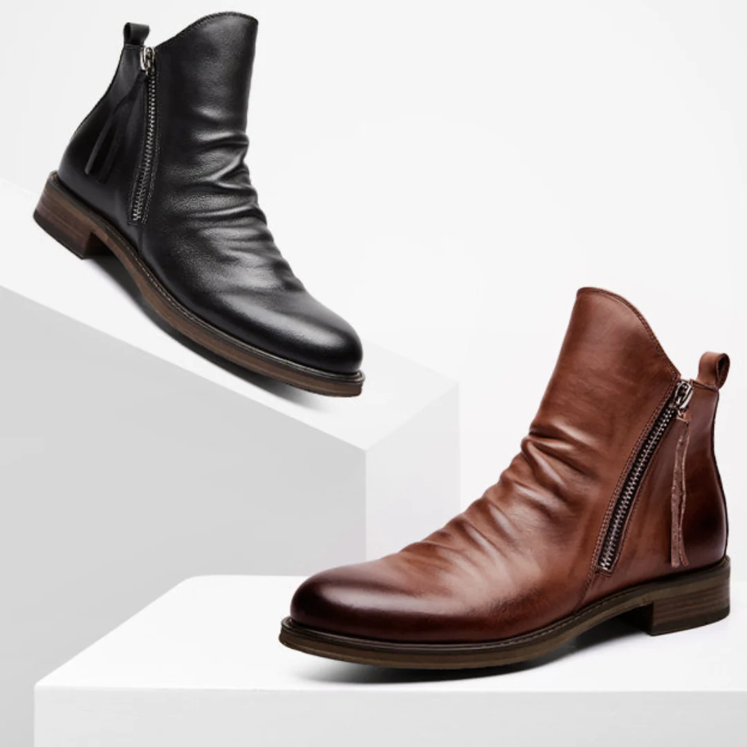 Casiano® | Elegant Men's Ankle Boots With Zip - Image 6