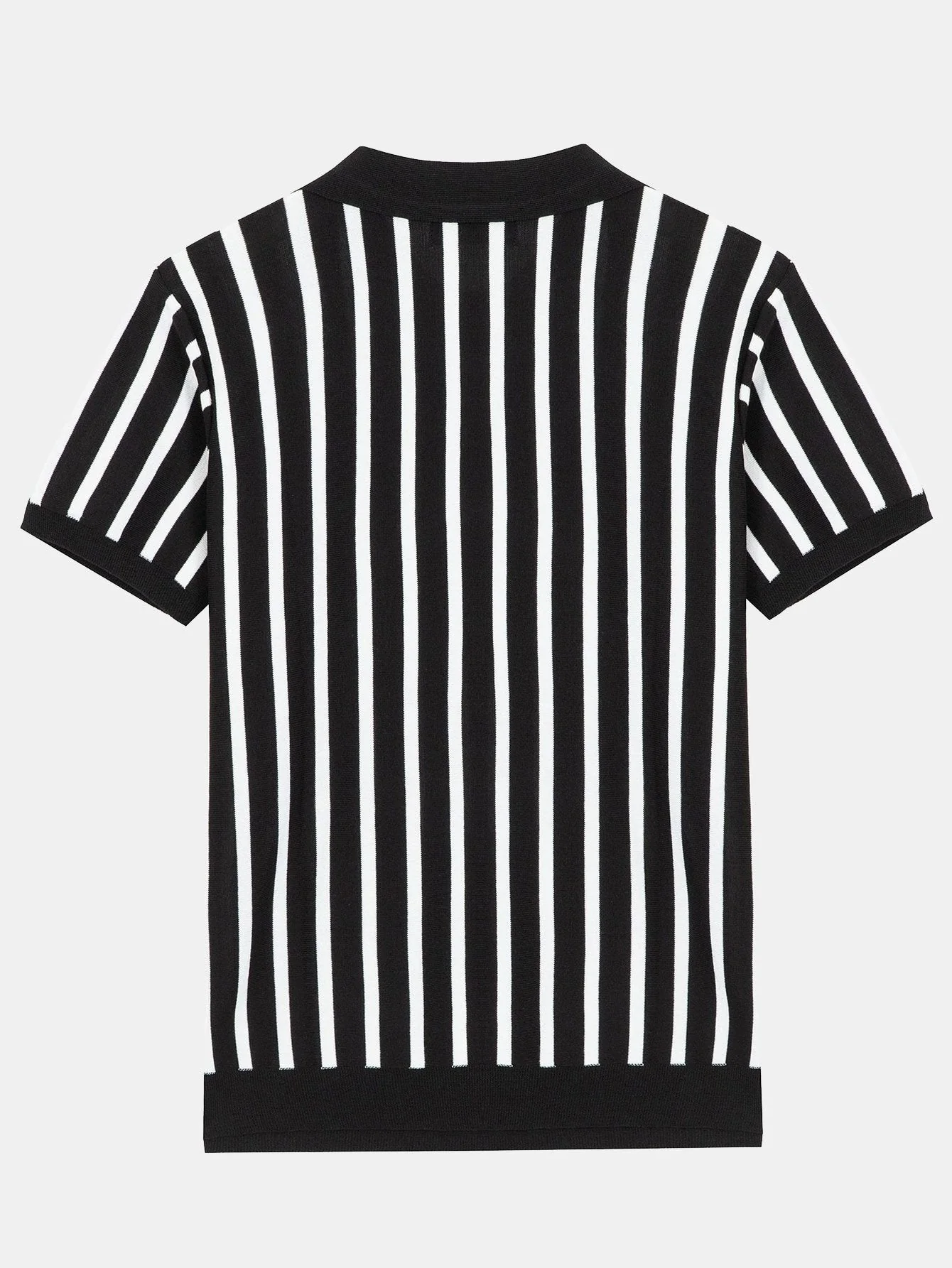 Ceferino® | Striped Short Sleeve Sweater Polo - Image 2