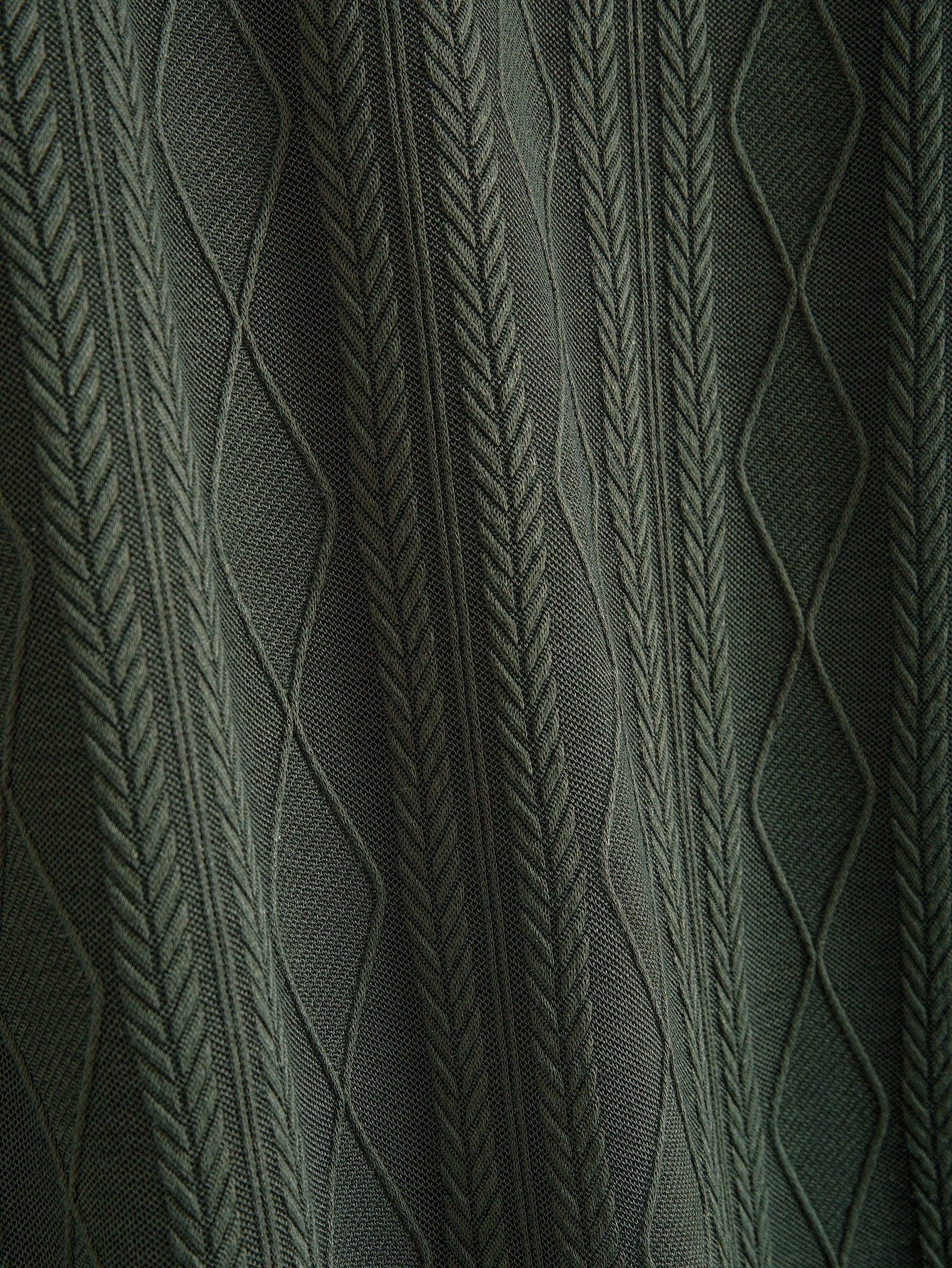 César® | Knitted Geometric Rhombus Jacquard Polo - Image 11
