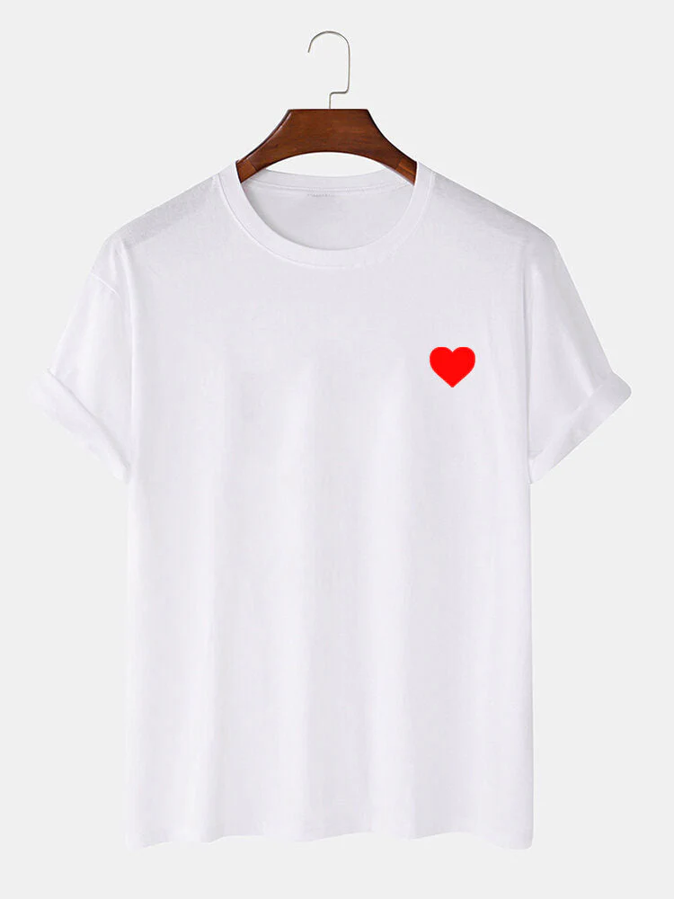 Charles® | Red Heart Print T-Shirt - Image 2