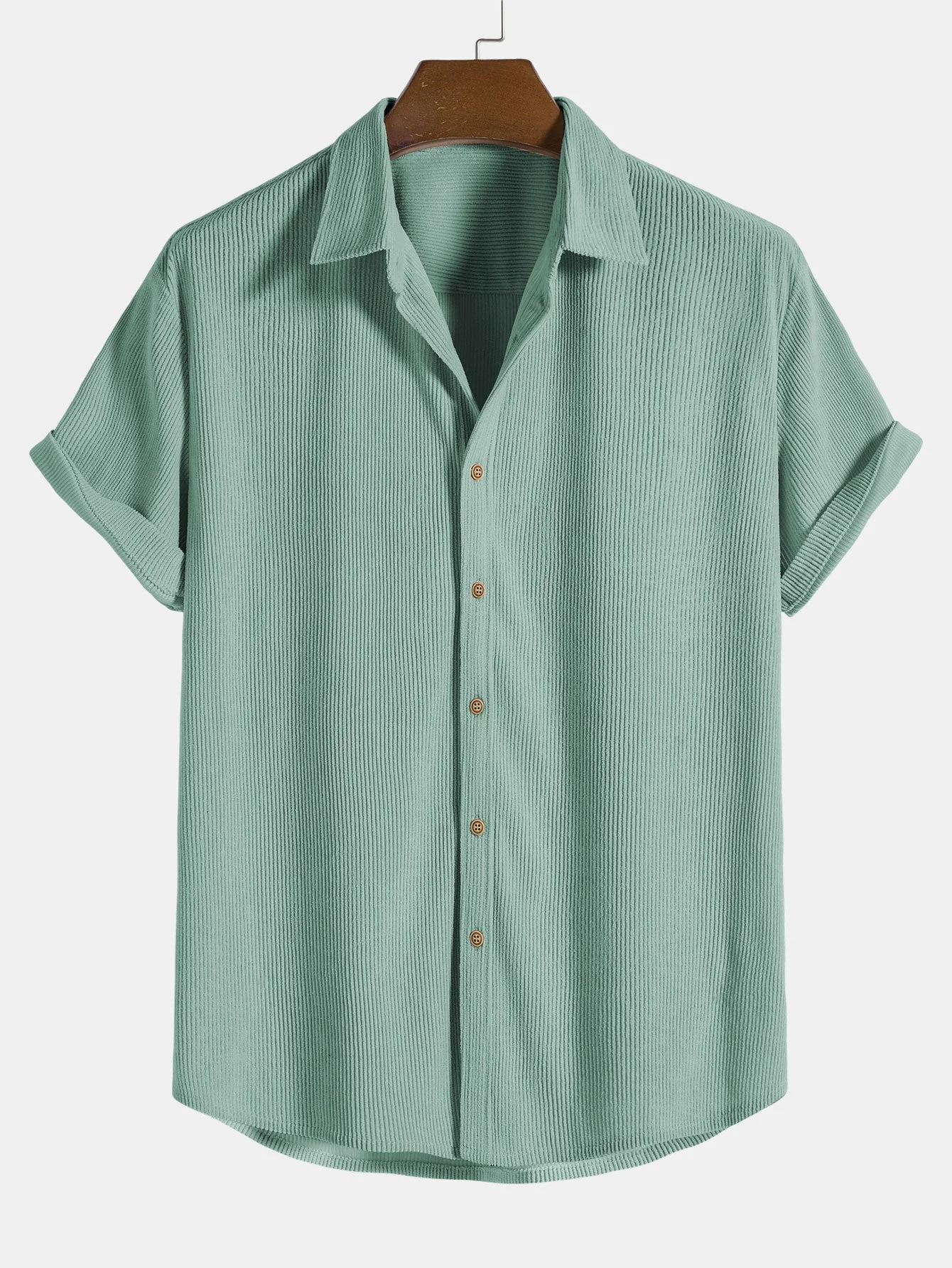 Chris® | Short-Sleeved Corduroy Button Up Shirt & Shorts - Image 14