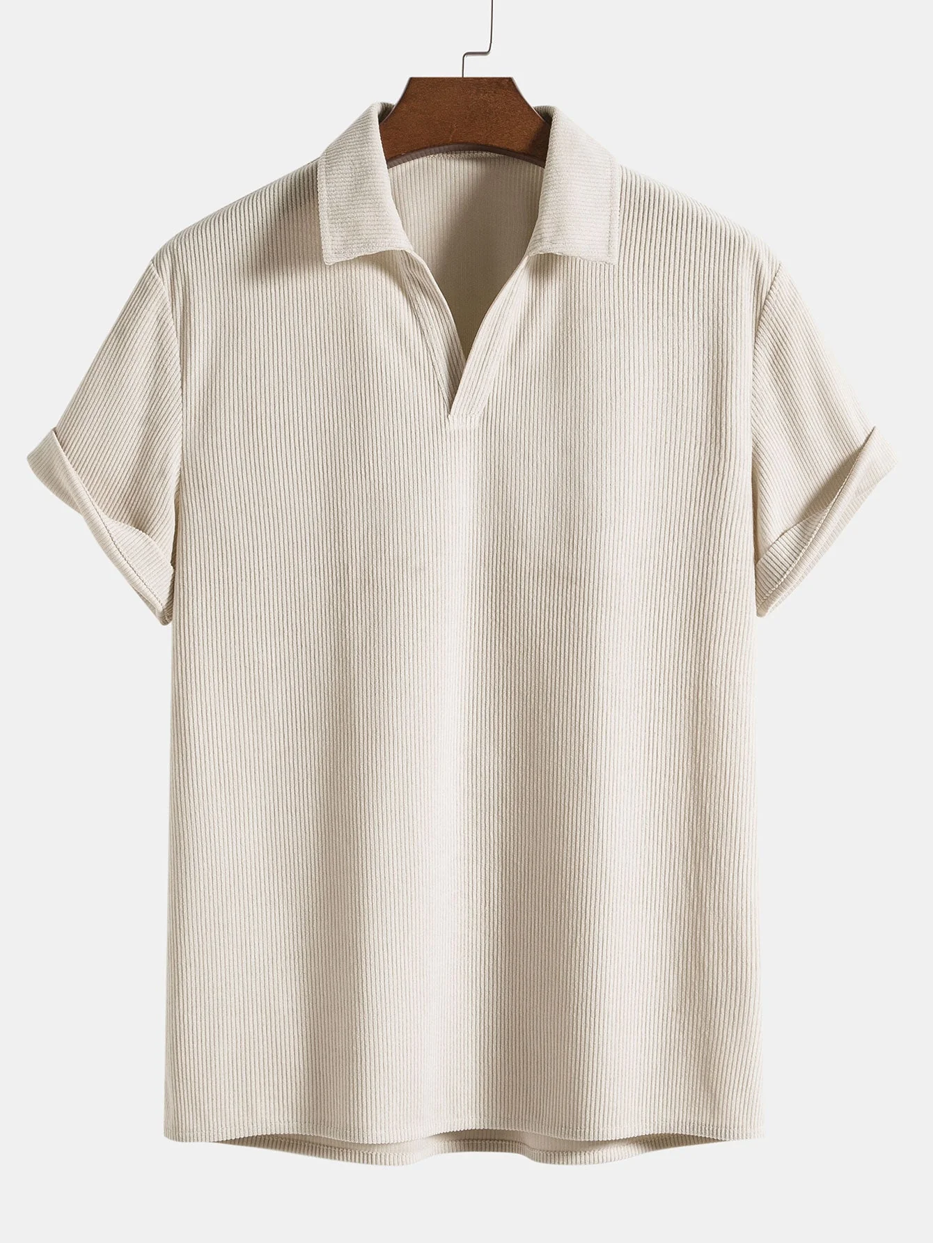 Christian® | Short Sleeve Corduroy Polo Shirt