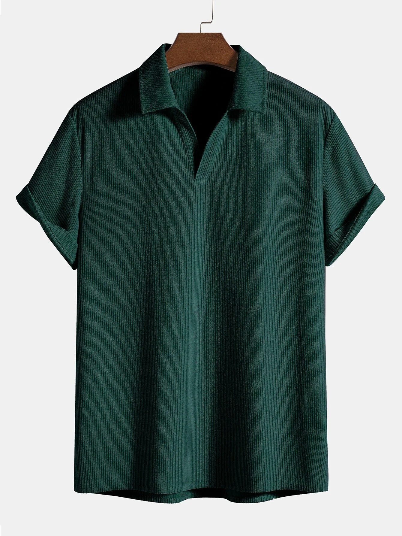 Christian® | Short Sleeve Corduroy Polo Shirt - Image 2