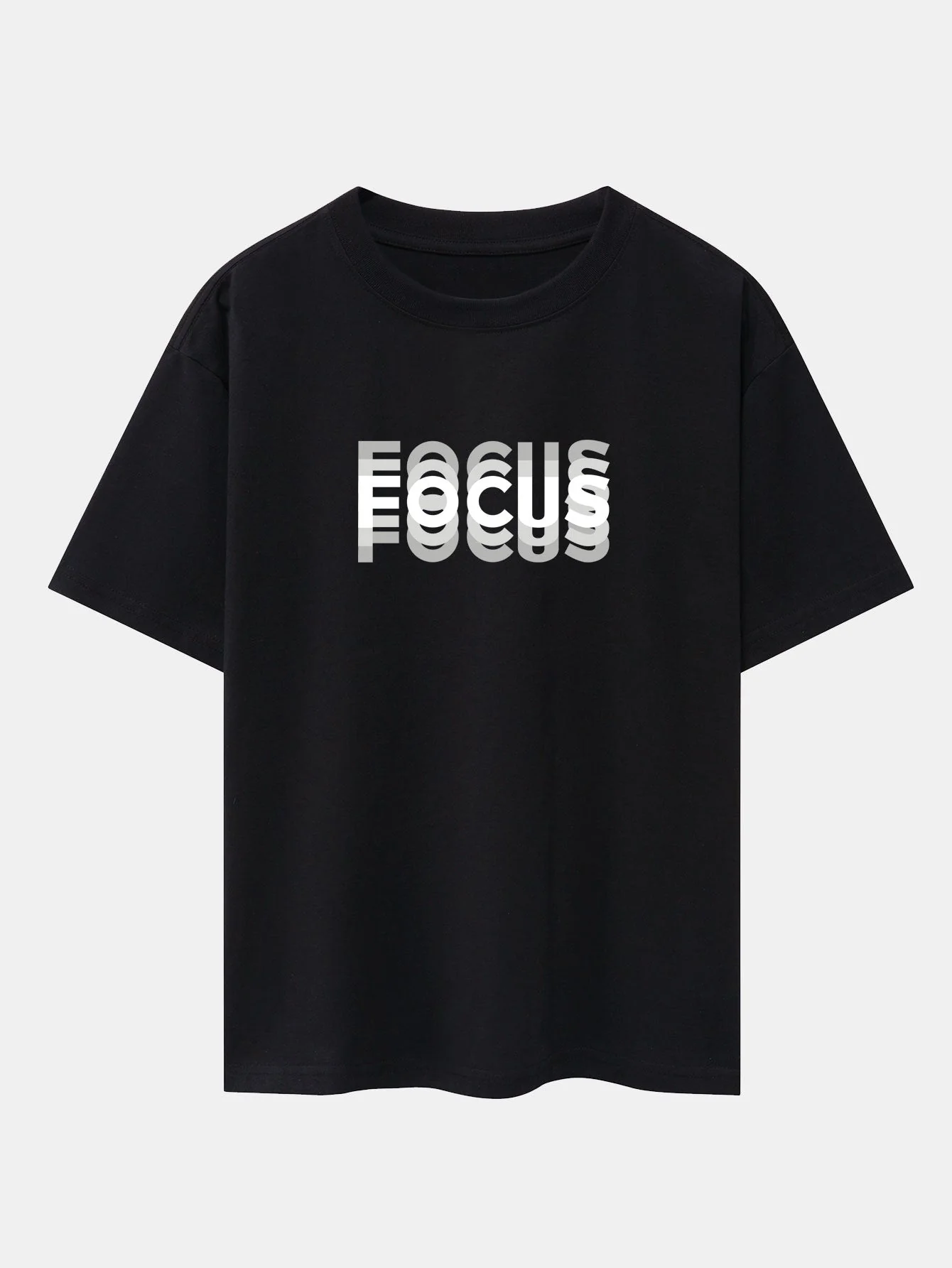 Christopher® | Focus Slogan Print Drop Shoulder Oversize T-Shirt