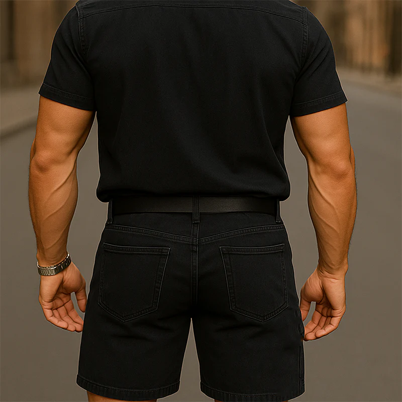 Clark | Men'S Summer Fashion Patch Casual Denim Shorts - Image 3