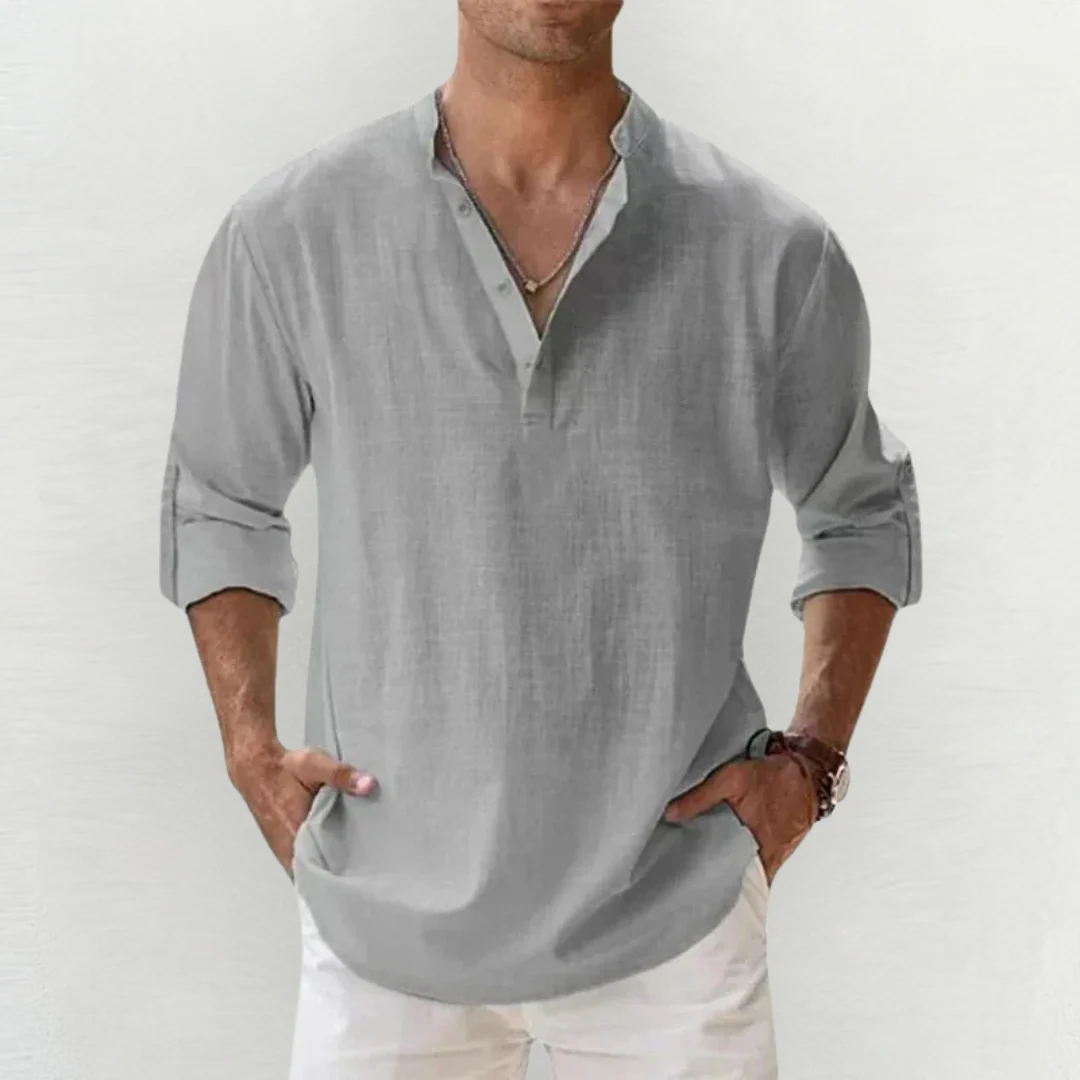 Claudio® | Premium Cotton-Linen Stretch Shirt - Image 10