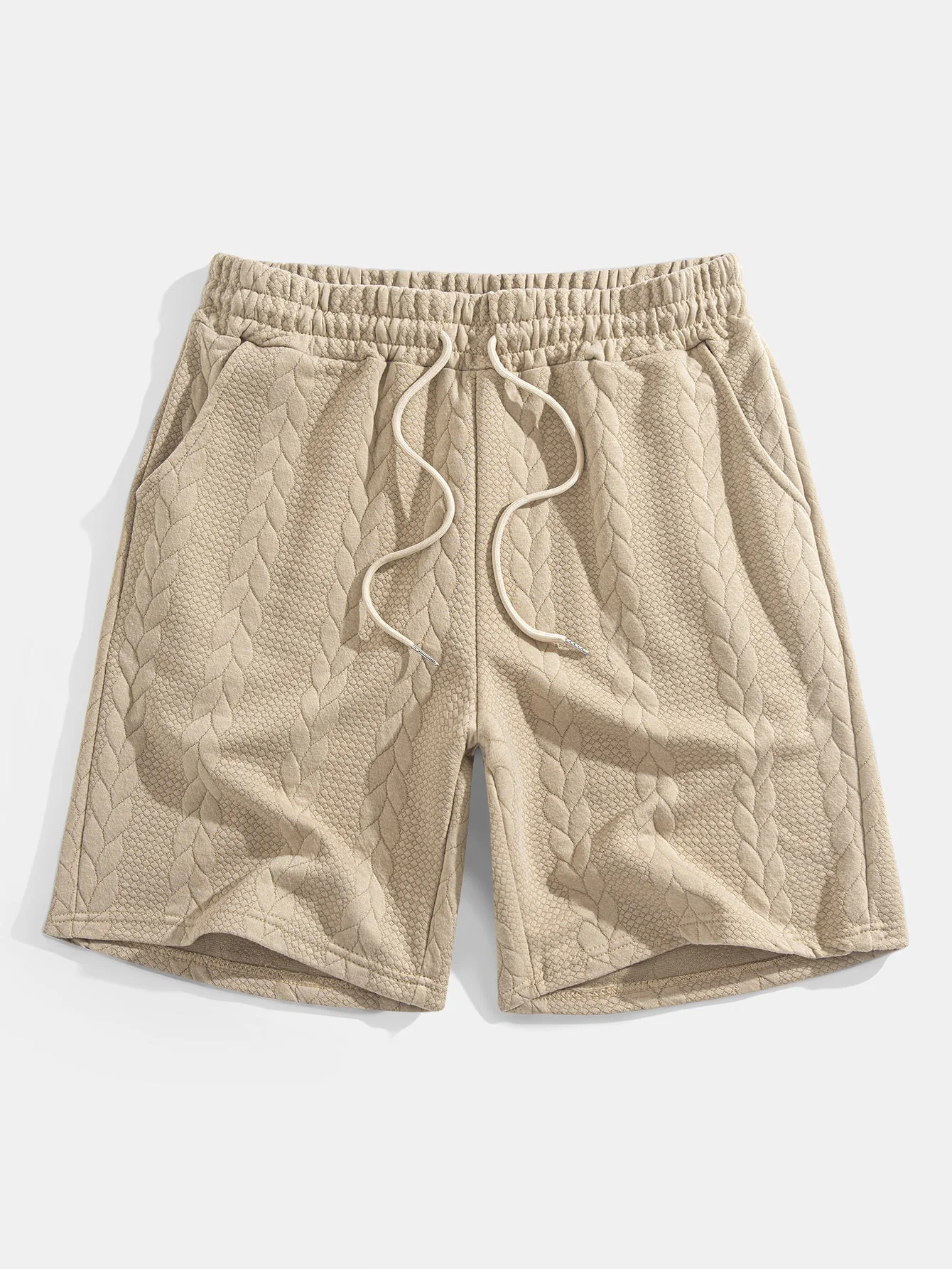 Clay® | Relax Fit Mid-Length Sleeve Twist Jacquard T-Shirt & Shorts - Image 11