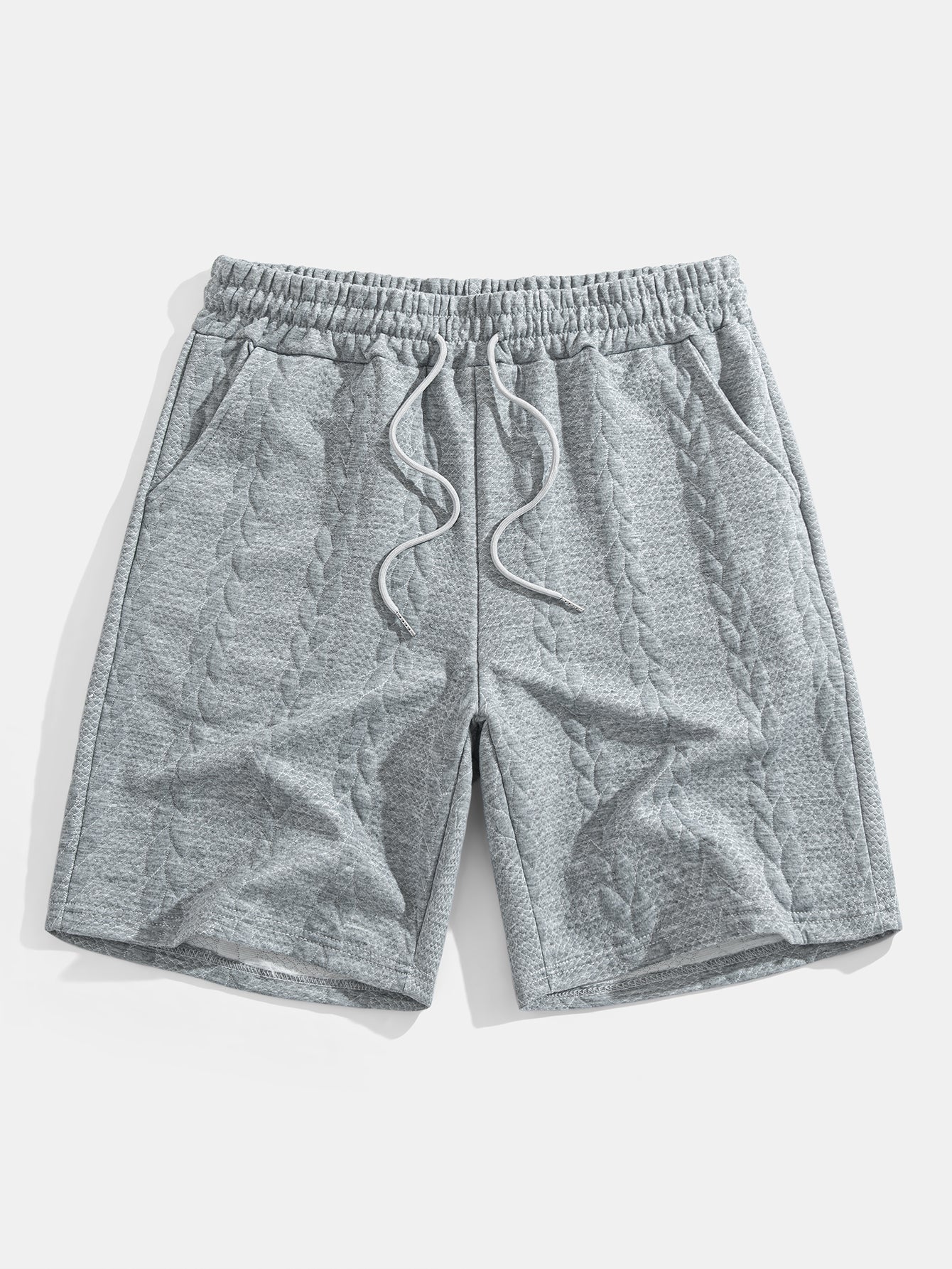 Clay® | Relax Fit Mid-Length Sleeve Twist Jacquard T-Shirt & Shorts - Image 17