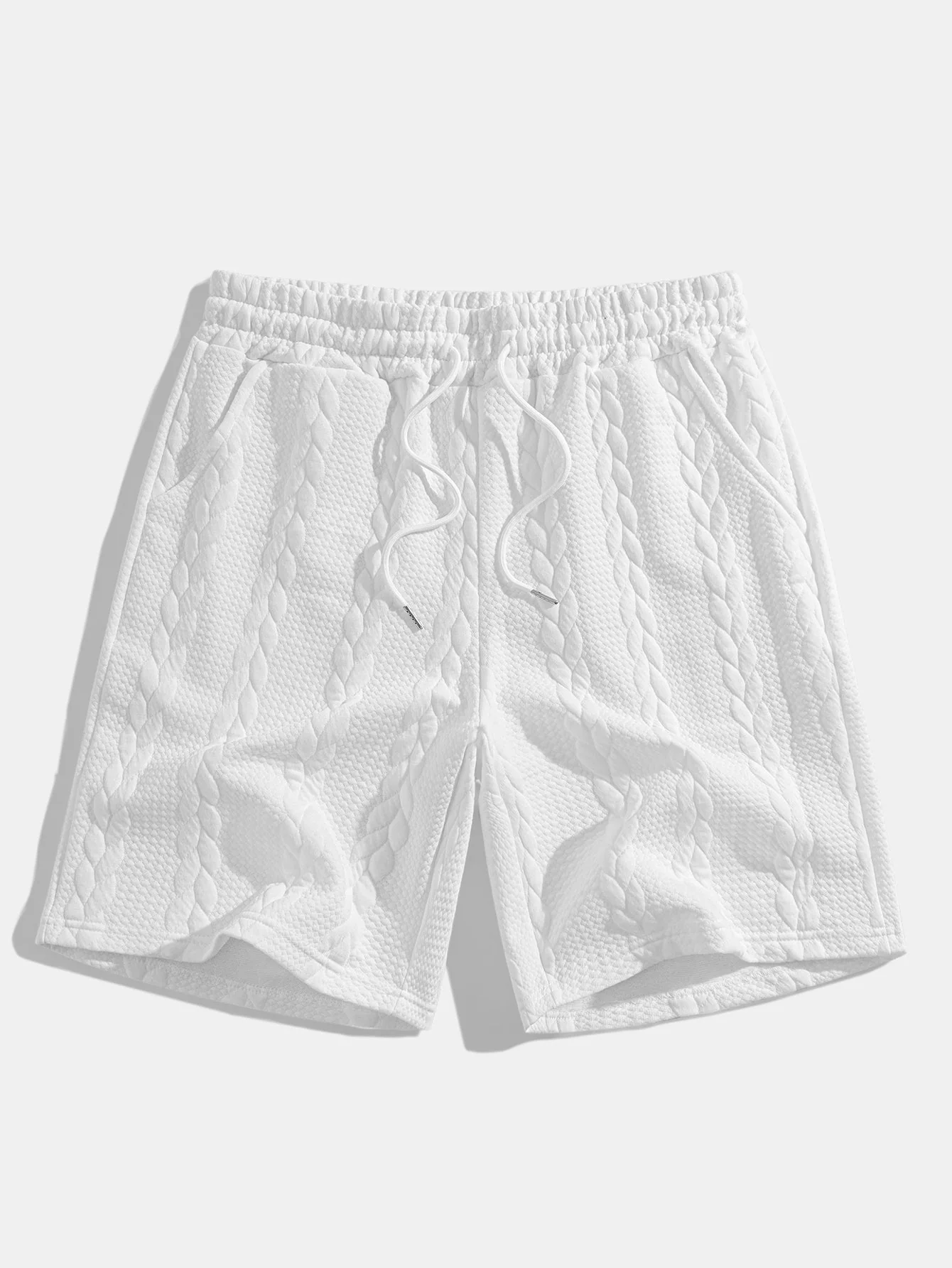 Clay® | Relax Fit Mid-Length Sleeve Twist Jacquard T-Shirt & Shorts - Image 7