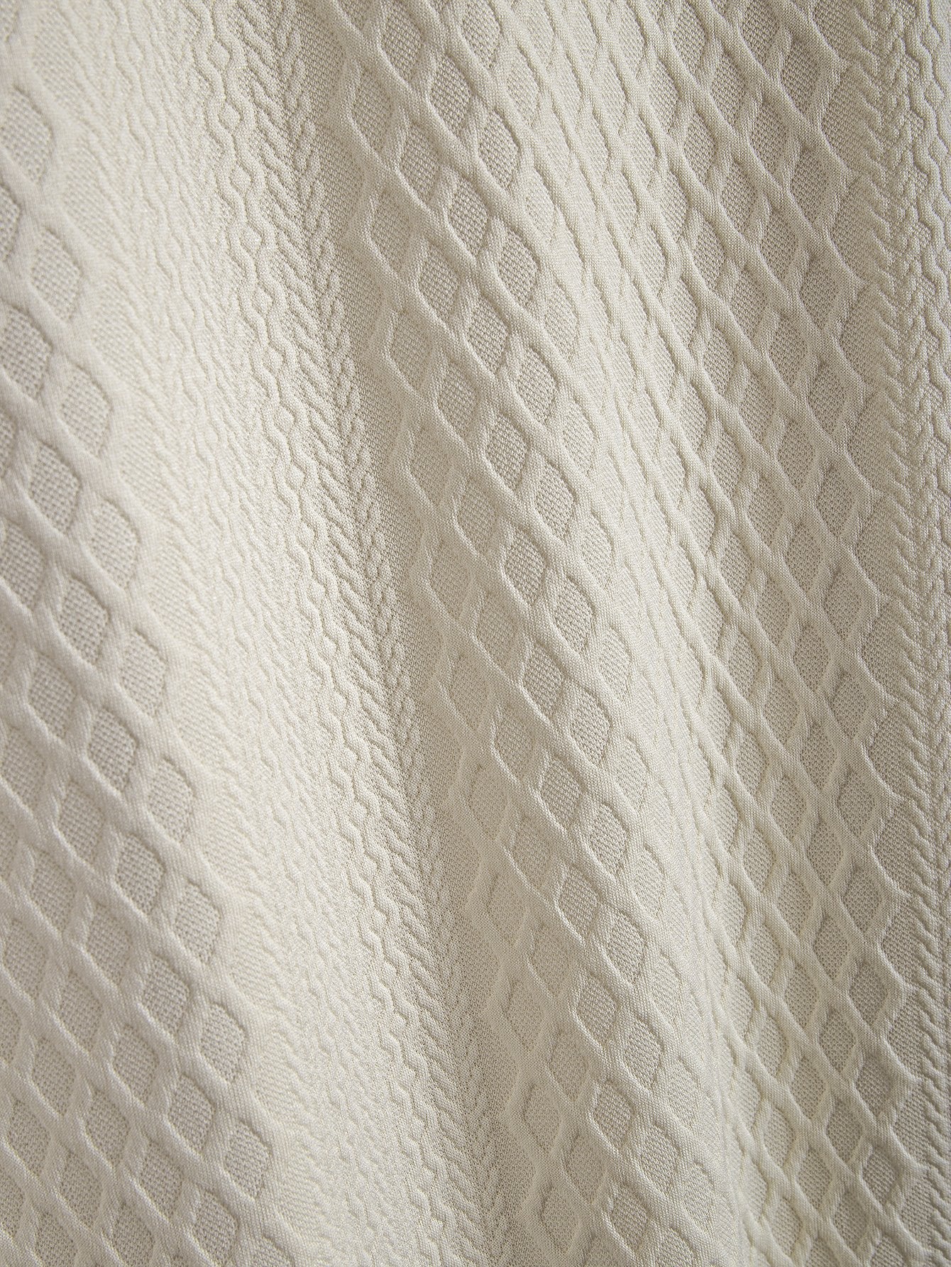 Cleto® | Rhombus Geometric Jacquard Polo - Image 8