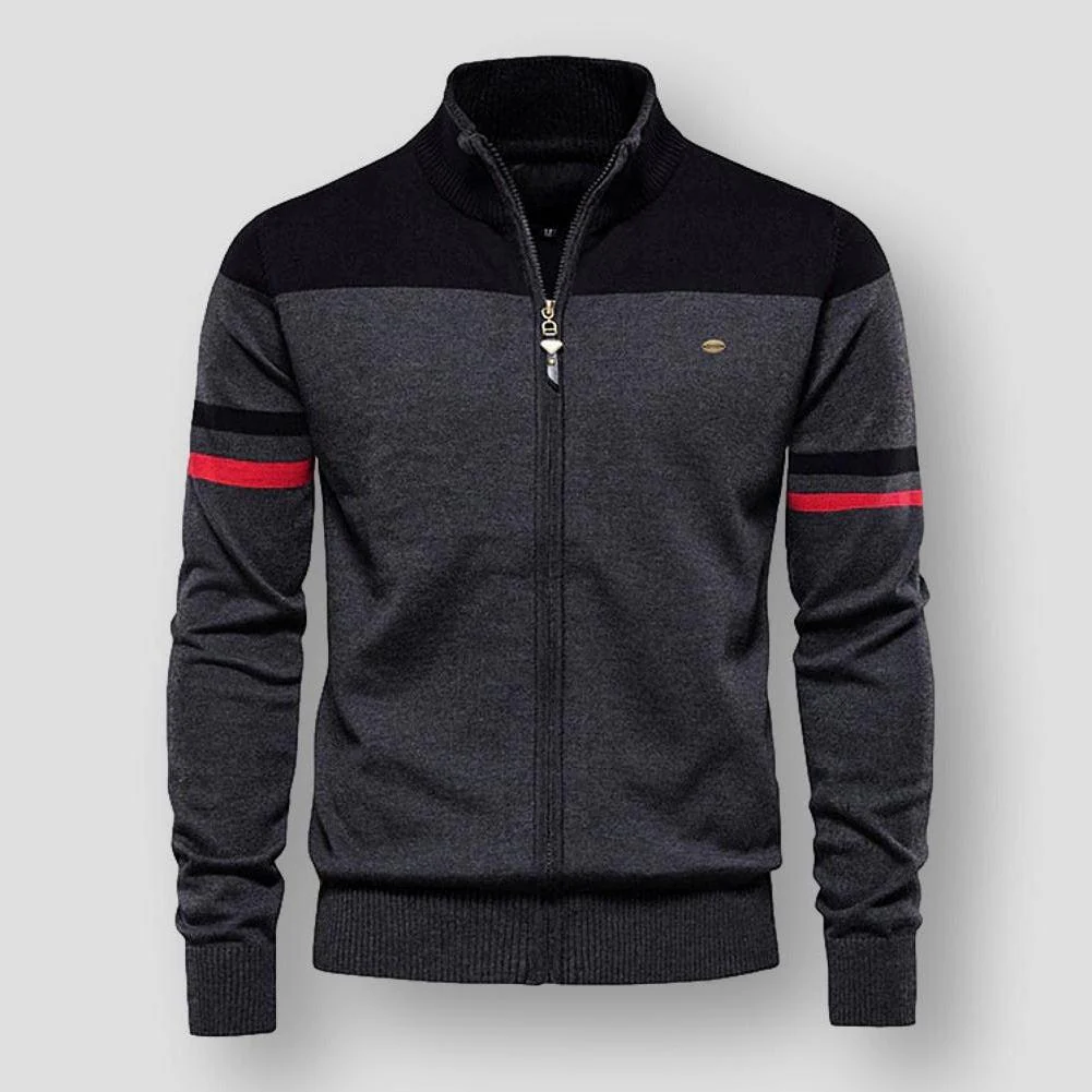 Clifford® | Retro Striped Bomber Jacket - Image 3