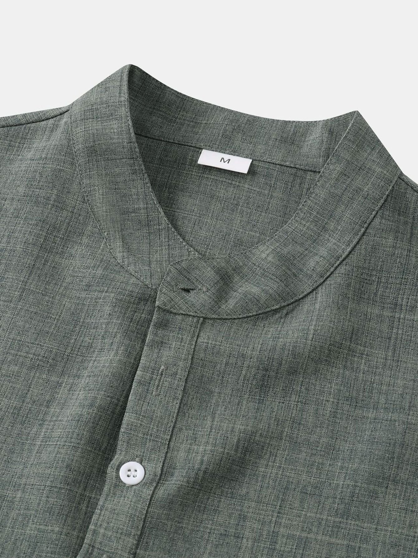 Clifford® | Short Sleeve Linen Look Henley Shirt - Image 8