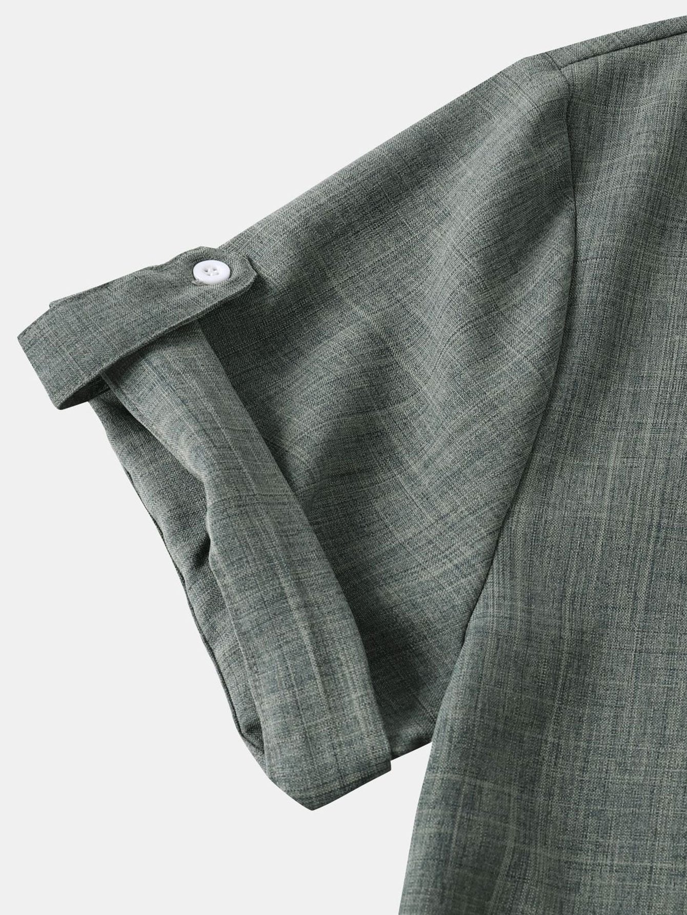 Clifford® | Short Sleeve Linen Look Henley Shirt - Image 9