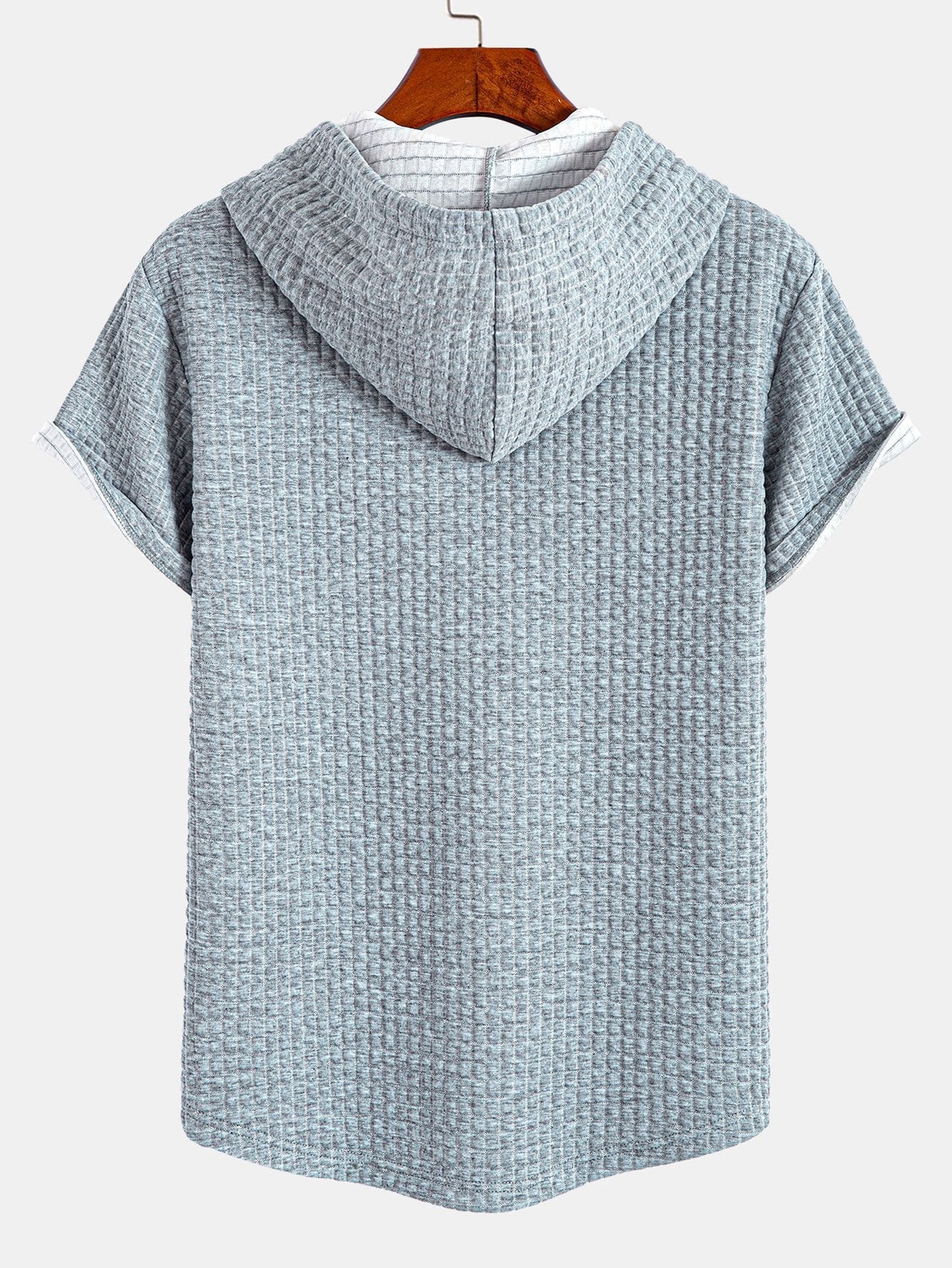 Cole® | Waffle Hooded Arc Hem T-Shirt - Image 6