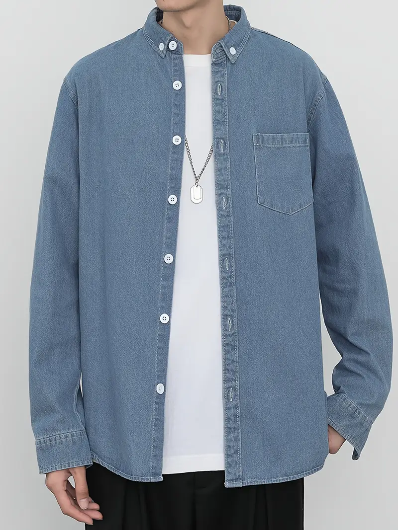 Colin® | Fashionable Men'S Shirt Made Of Denim - Image 2