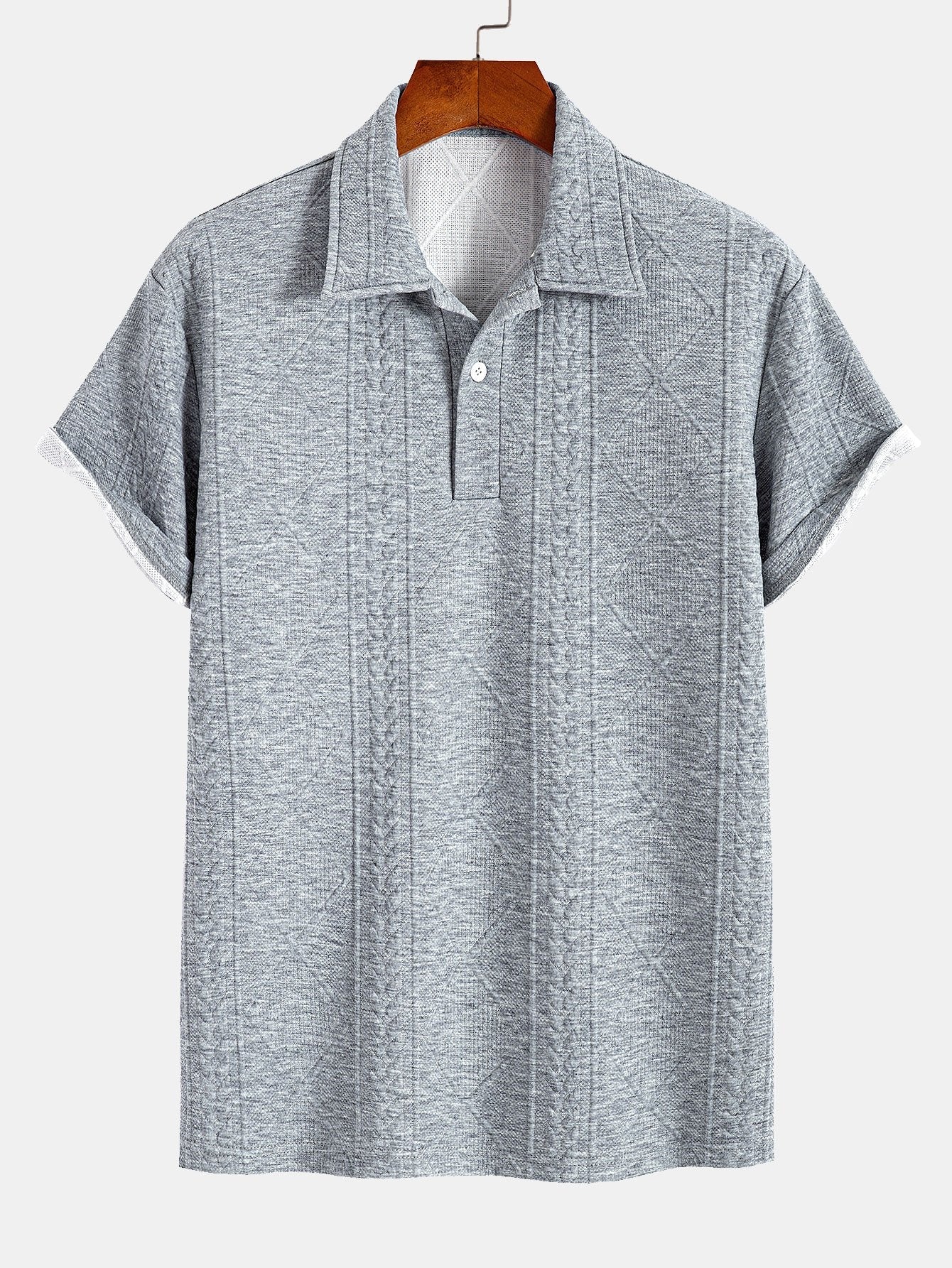 Colombo® | Geometric Jacquard Polo - Image 5