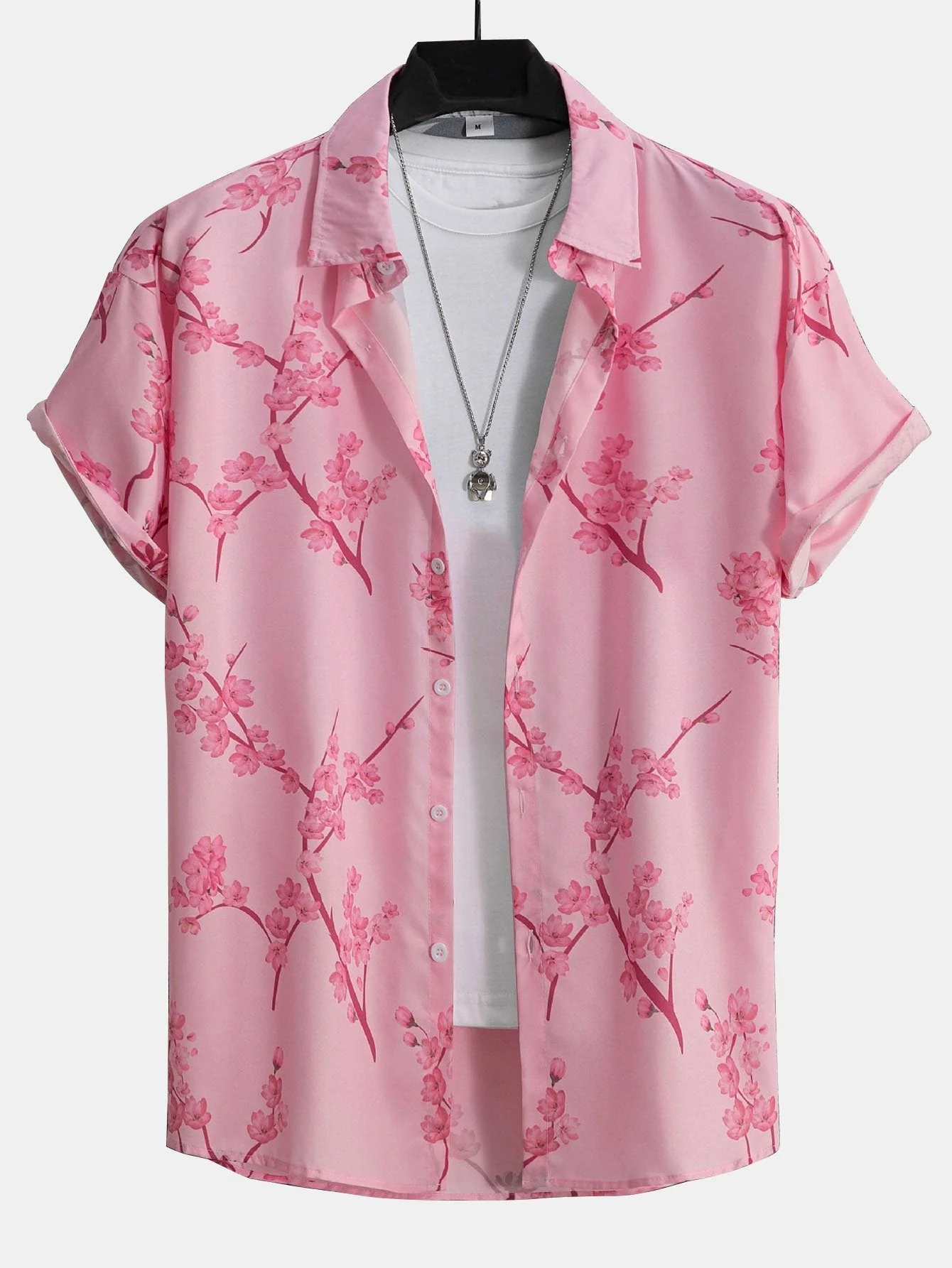 Conrado® | Cherry Blossoms Print Button Up Shirt