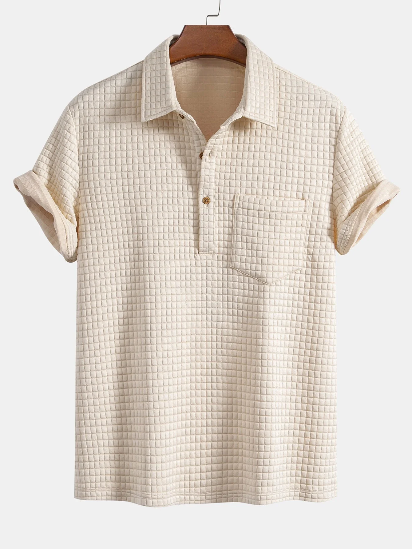 Conrado® | Waffle Polo With Pockets