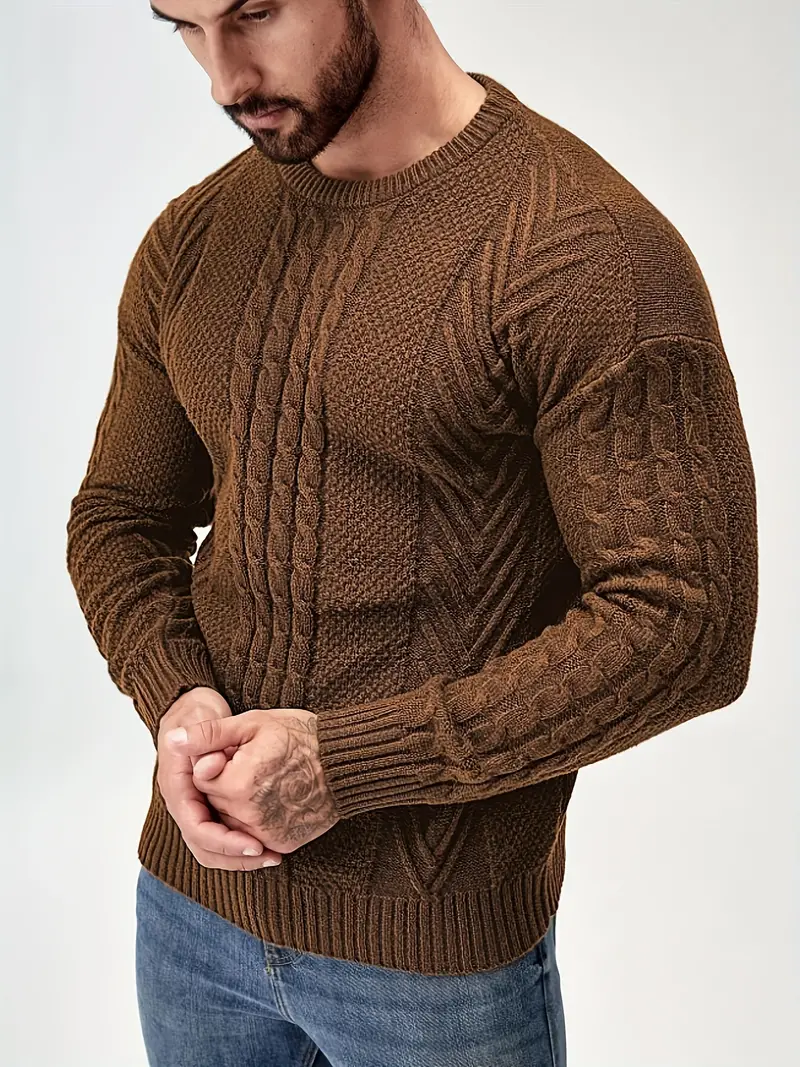 Cornelio® | Rib Knit Sweater For Men - Image 2