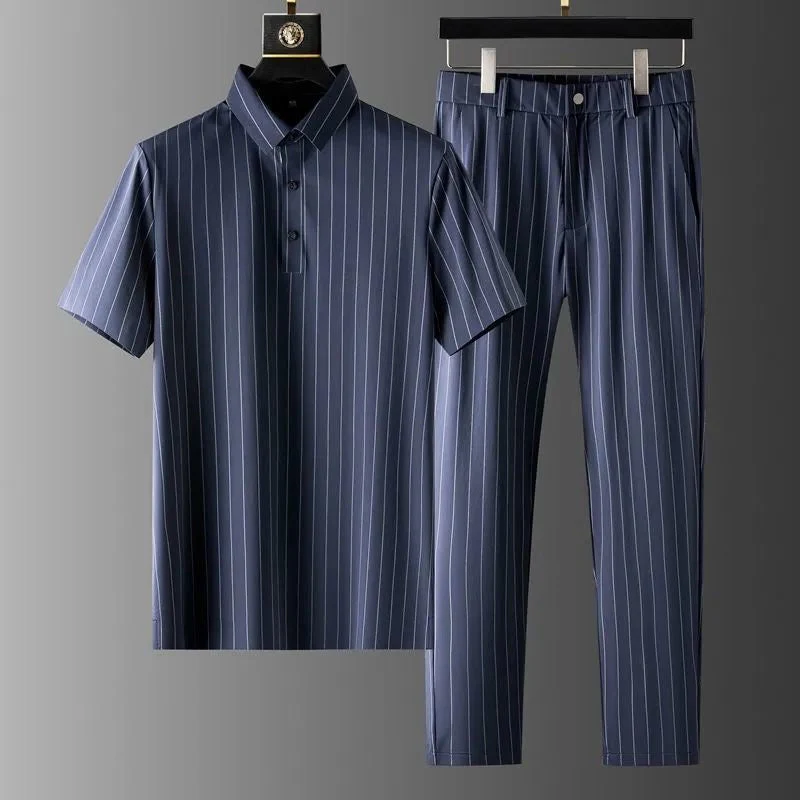 Cosme® | Belluno Pinstripe Suit Set