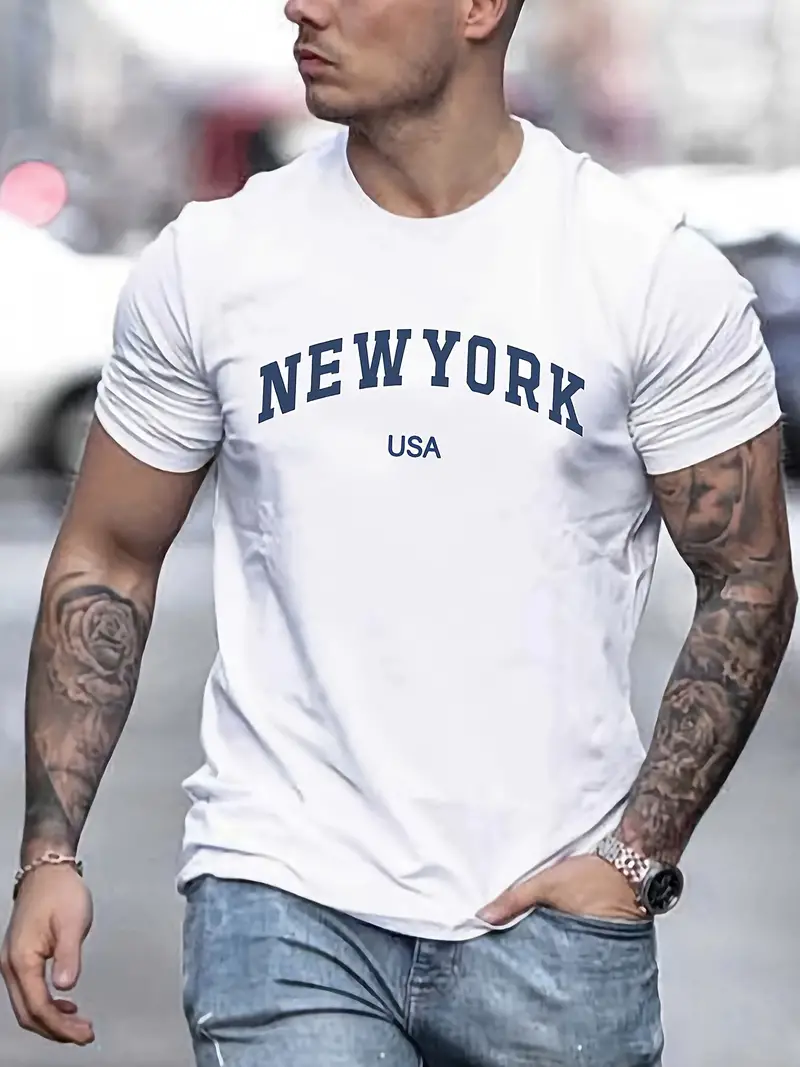 Craig® | T-Shirt With New York Print For Men - Image 2
