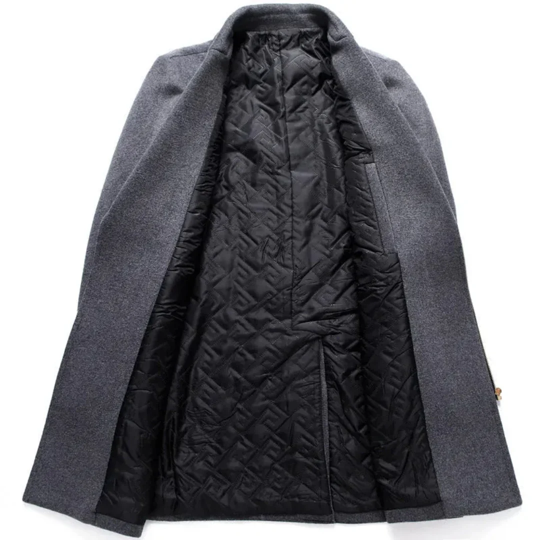 Crispín | Asher Asymmetrical Wool Overcoat - Image 3