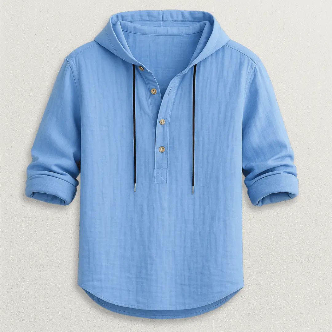 Crispín | Marcus Linen Hoodie Shirt - Image 8