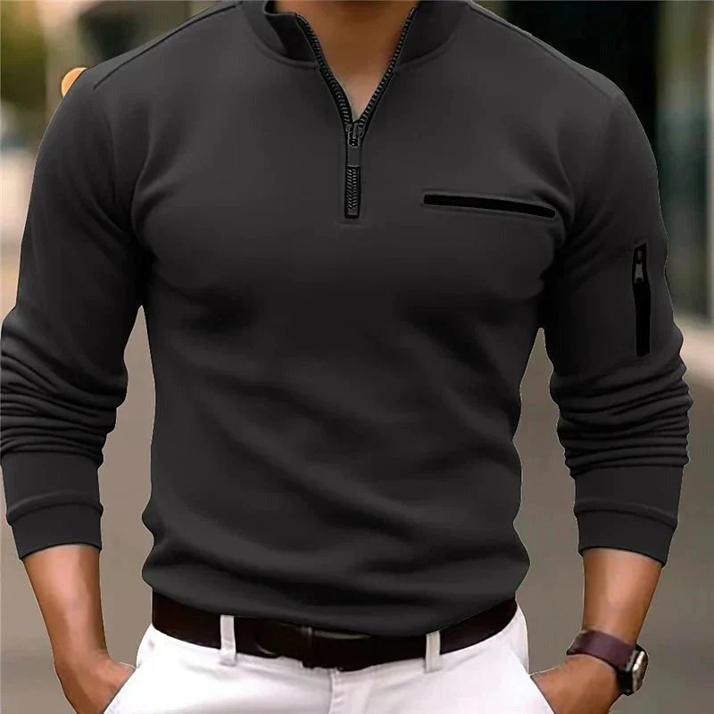 Cristóbal® | Modern Polo Shirt With Zip Details - Image 4