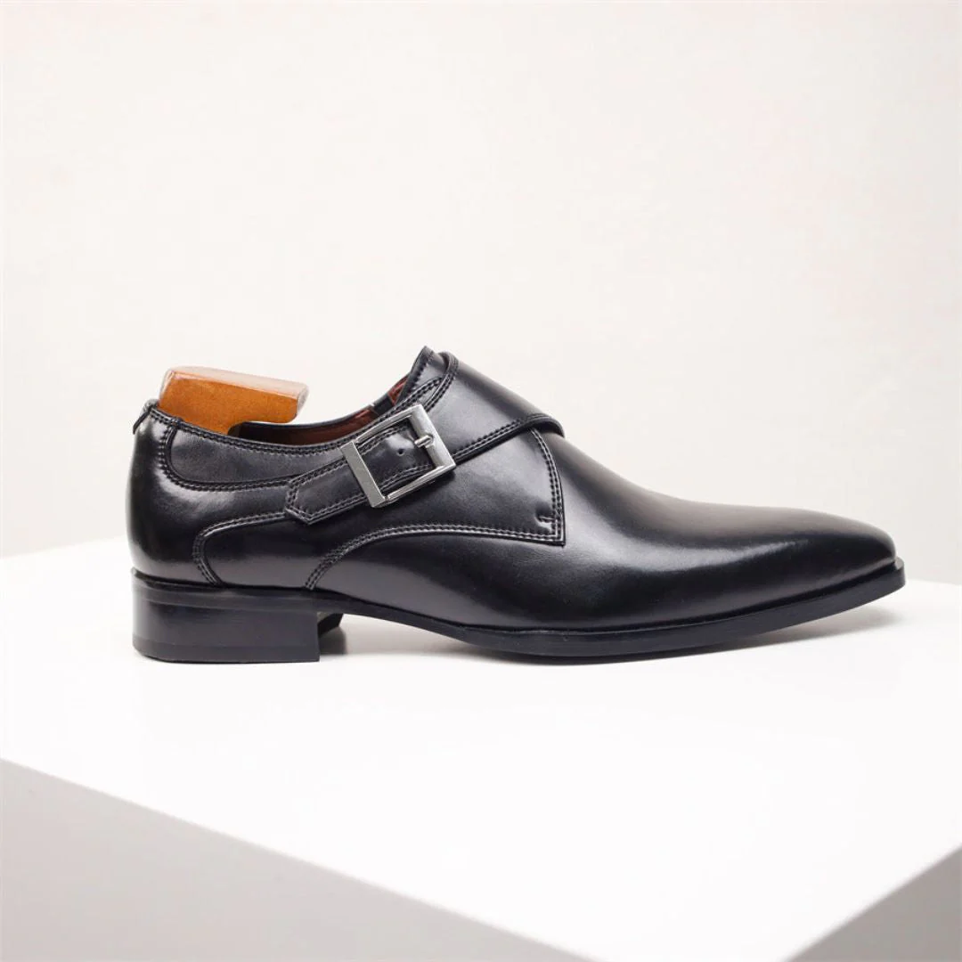Crosby | Emiliano Classic Buckle Dress Shoes - Image 6