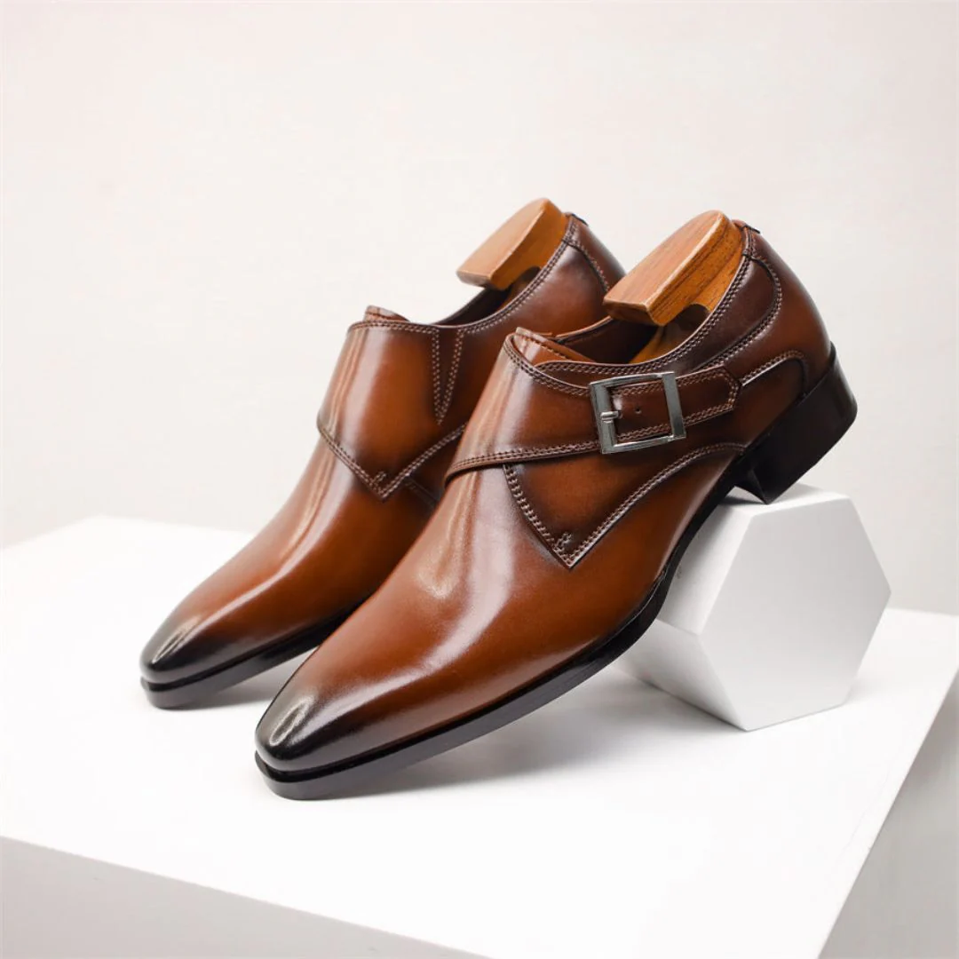 Crosby | Emiliano Classic Buckle Dress Shoes - Image 7
