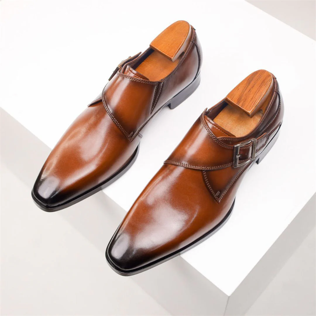 Crosby | Emiliano Classic Buckle Dress Shoes - Image 8