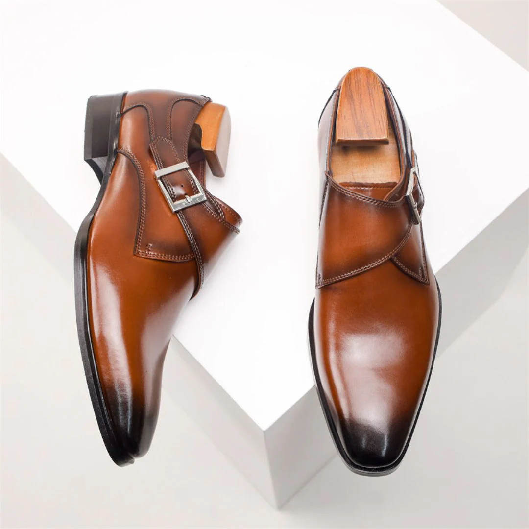 Crosby | Emiliano Classic Buckle Dress Shoes - Image 9